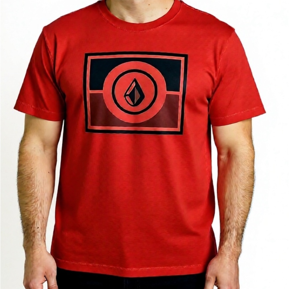Vintage Volcom Vibrant Red Tee